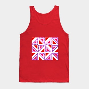 Red glass triangles Tank Top